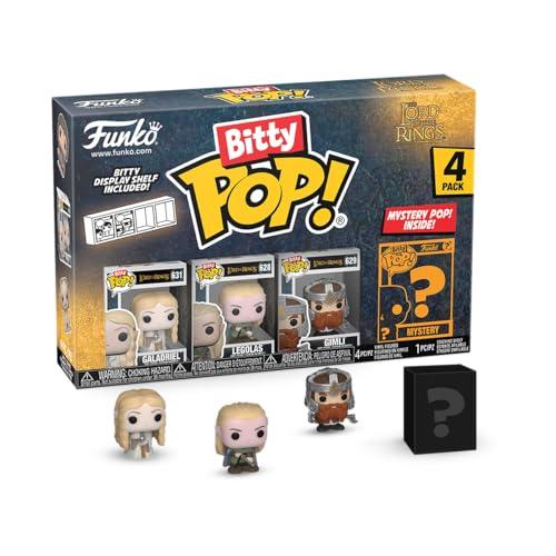 Funko Bitty Pop! Lord Of The Rings - Galadriel 4PK​ E una Mini Figura Misteriosa a Sorpresa - 0.9 Inch (2.2 Cm) da Collezione - Ripiano Espositivo Impilabile Incluso - Idea Regalo - Cake Topper