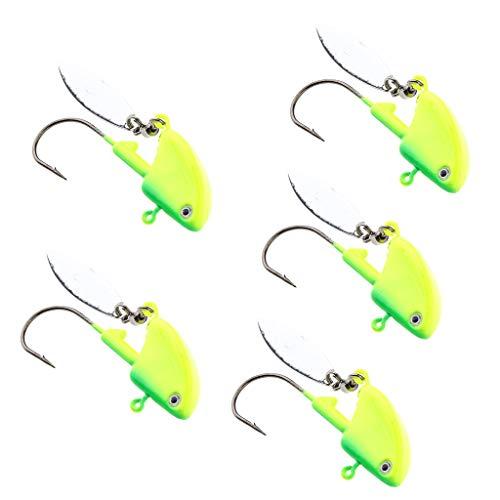 KESOTO - Ganci da Pesca con Lustrini, 5 Pezzi, Blue 21g