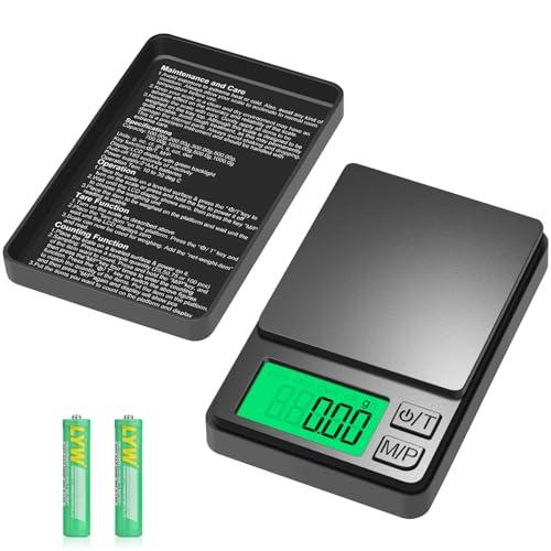 Bilancia Precisione 0.01g, [0.01g/1000g] Diyife Mini Bilancia Tascabile,Portatile Bilance per Gioielli, con Display LCD e 7 Unità, Funzione Tara,per Alimenti,Gioielli,Caffè,Farmaci,2 Batterie Incluse
