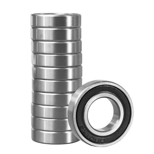 ​Flewdart 10pz 6901 2RS cuscinetti a sfere 12x24x6mm, 6901-2RS 6901 RS schermati in acciaio al carbonio per macchine e utensili​​​​ (6901-2RS 10pcs)