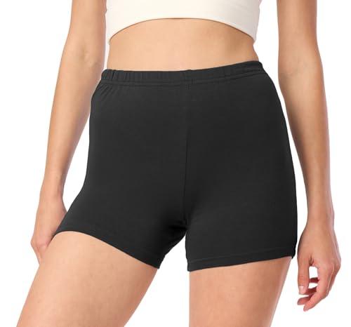 Merry Style Pantaloncini Palestra Donna in Viscosa Shorts Donna per il Fitness Allenamento Jogging Pantaloncini Sportivi Yoga Hot Pants MS10-391 (Nero, S)
