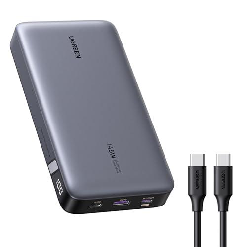 UGREEN Nexode Power Bank 145W 25000mAh, Caricatore Portatile Ricarica Rapida USB C PD 3.1 140W con Display, Compatibile con MacBook, iPhone 17 Pro Max Air/16, Galaxy S24 S23 Ultra, Dell
