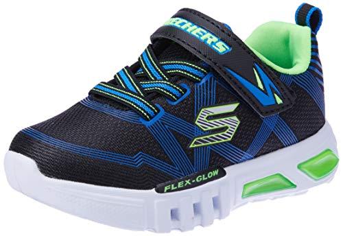 Skechers Flex-glow, Scarpe da ginnastica Bambini e ragazzi, Nero Black Blue Lime Bblm, 32 EU