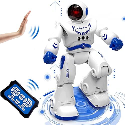 HUIYOKAY Robot Giocattolo per Bambini 8 Anni Robot Intelligente Telecomandati Gesture Sensing RC Robot Giocattoli con Cantando/Balla,Perfet Regalo Giocattoli di Compleanno di Natale per Bambini
