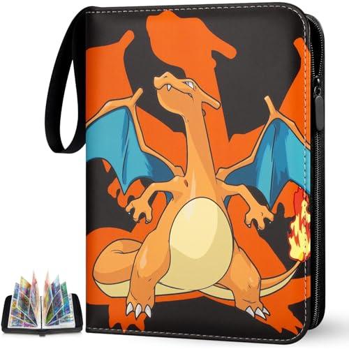 Album Carte Pokemon, Raccoglitore Carte con Cerniera, Album Porta Carte Collezionabili, 50 Pagine 400 Capacità