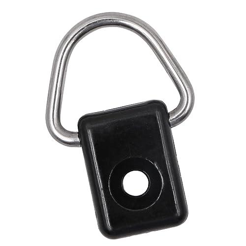 Tiardey 10 Pezzi Kayak D Ring Nero Canoa D Fibbia Tie Down Loop con Viti M6 per Attrezzatura da Pesca Vela Accessori da Campeggio