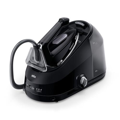 Braun CareStyle 5 IS5249BK, Sistema Stirante con Tecnologia FreeGlide 3D, 150 g/min di Vapore, Riscaldamento Veloce, Modalità iCare, Stiratura Verticale, Serbatoio 2L Rimovibile, 2400W, Nero