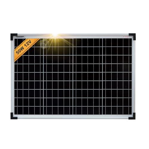 Enjoysolar Mono 50 W 12V Pannello solare monocristallino Pannello solare fotovoltaico ideale per camper, case da giardino, barche.