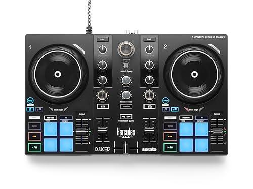 Hercules DJControl Inpulse 200 MK3 – Controller DJ Ideale per Iniziare a Mixare – Software e Tutorial Inclusi – Streaming da Spotify e Apple Music con Serato DJ Lite