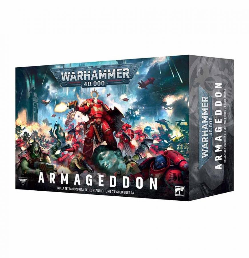 Warhammer Miniature Armageddon 40000 Nuova 11 Edizione in Italiano con Space Marines Blood Angels e Orki box 40k ITA