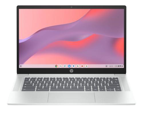 HP Chromebook 14a-nf0000slx, Notebook, Intel Processor N100, 4GB RAM, 128 GB, Grafica integrata, Display 14 FHD IPS Antiriflesso 300 nits, Laptop, ChromeOS, Portatile, Argento
