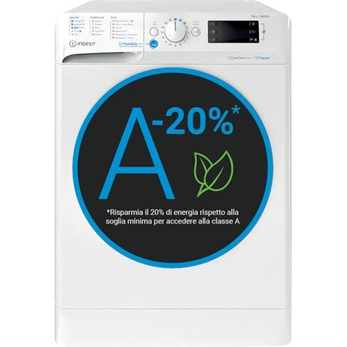 INDESIT BWE 101498X WKV IT - Lavatrice 10Kg Carica Frontale a Libera Installazione, 16 Programmi, Centrifuga 1400 Giri, Cestello Spazioso - Elettrodomestici per la Casa, Classe A, 59,5Lx85Hx60,5P