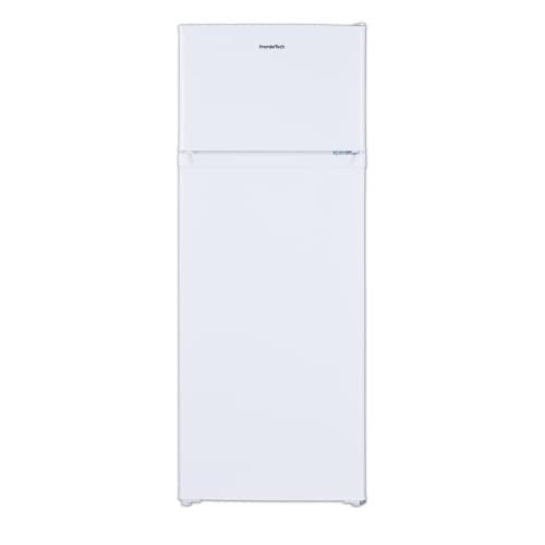 PremierTech Frigorifero, Con Congelatore, Doppia Porta, 206 litri, Classe E, Libera Installazione, Porte reversibili, Bianco, PT206F