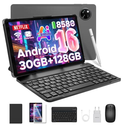 DOOGEE Tab A9 PRO+ Android 16 Tablets con Tastiera e Penna, 90Hz Tablet 11 Pollici, 30GB RAM+128GB ROM/TF 2TB, 8580mAh 5G WiFi, T7200 Octa-Core, Widevine L1/13MP/GPS/OTG/Doppi altoparlanti/3.5mm Jack