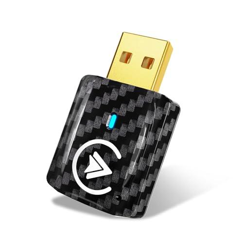 MSXTTLY Adattatore Wireless CarPlay Android Auto, U2AC-01 Converte la tua Autoradio Cablata in Wireless con CarPlay/Android Auto, compatibile con iPhone 17-5 Pro MAX e Android 11+, USB-C/A