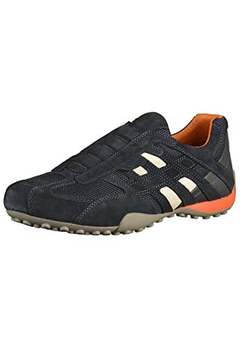 Geox Uomo Snake L, Sneakers Uomo, Blu Navy, 43 EU
