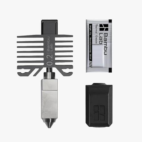 CCTREE Bamboo Original Stainless Steel Hotend Kit with 0.2mm Nozzle for Bambu Lab X1/P1/X1C/X1 Combo/P1S/P1P stampante 3D