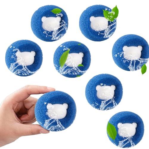 Cattura Pelo Lavatrice, 8 Pezzi Acchiappa Peli per Lavatrice, Raccogli Peli-Lavatrices Riutilizzabile, Rimuovi Efficacemente Pelo di Gatto, Cane e Altri Animali da Biancheria e Vestiti