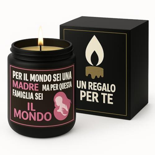 Regalo Mamma, Idee Regalo Mamma Compleanno, Candela Profumata con Frasi Divertenti, Regali Mamma, Perfetta per Compleanno, Festa della Mamma o Natale