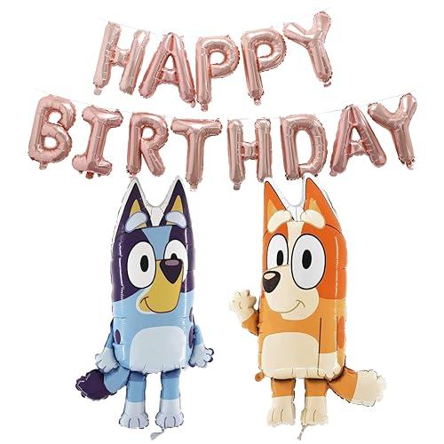 Toyland® Bluey & Bingo Foil Balloon Pack - 2 x 80cm (32