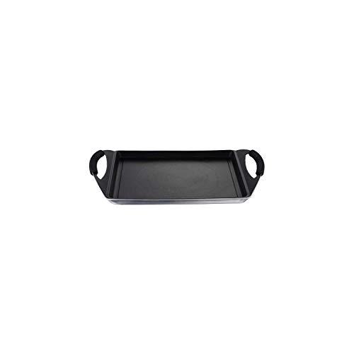 MasterPRO bistecchiera piastra grill il alluminio pressofuso linea FOODIES - rivestimento antiaderente con particelle di Titanio senza PFOA - adatta all'induzione
