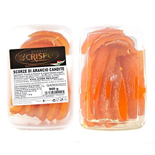GR 900 SCORZE di Arancio CANDITO Ideali per LA Decorazione E Realizzazione di Dolci, PANETTONI, CASSATE, Torte, Gelati E Dessert