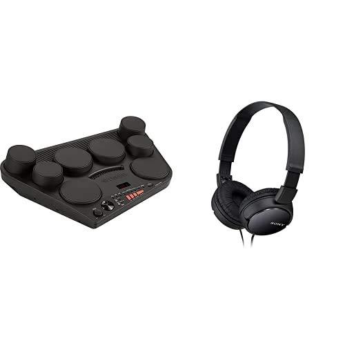 YAMAHA Musical Instruments DD-75 Batteria Elettronica Portatile, 8 Pad Dinamici, 570 Suoni in 75 Kit, Modalità Percussione con 105 Canzoni & Sony MDR-ZX110 Cuffie on-ear