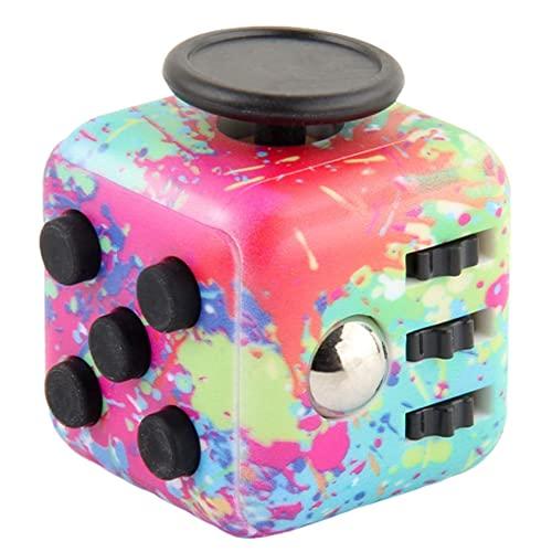 Yeefunjoy Cubo Antistress Giocattoli, Cubo Fidget con 6 Moduli rilassanti, Fidget Toy Giocattolo con Le Dita, Giocattolo Fidget per Lo Studio e Il Lavoro, Regalo per Adulti Bambini Adolescenti