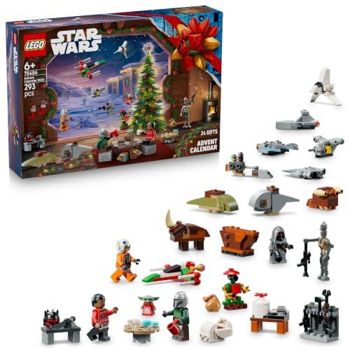LEGO Star Wars 75456 Calendario dell'Avvento 2026 - Giochi per Bambini 6+ per il Countdown di Natale - 24 Sorprese tra cui 4 Minifigure, il Droide IG-11 e Grogu - Regalo per i Fan di The Mandalorian