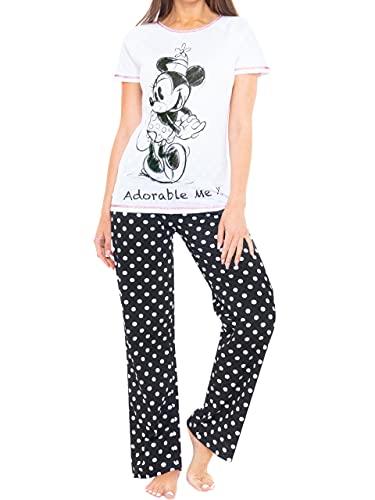 Disney Pigiama | Pigiami da Donna Minnie Mouse | Pigiamone Donna Cotone Lungo - Medium