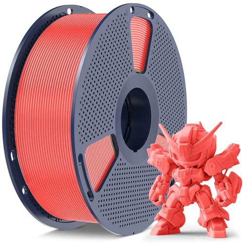 SUNLU High Speed PLA Meta Filamento, 1KG PLA 3D Filamento 1,75mm, Più Resistente Filamento, Precisione Dimensionale +/- 0.02mm, Compatibile con Stampanti 3D FDM, Rocchetto 1KG (2.2lbs), Rosso Ciliegia