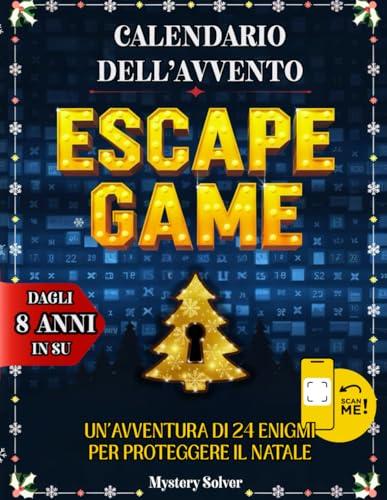 Calendario dell'Avvento Escape Game: 24 Enigmi per Proteggere il Natale - Sfide accattivanti Diversificate e Interattive per Tutta la Famiglia dagli 8 Anni in su. Edizione a Colori 2025