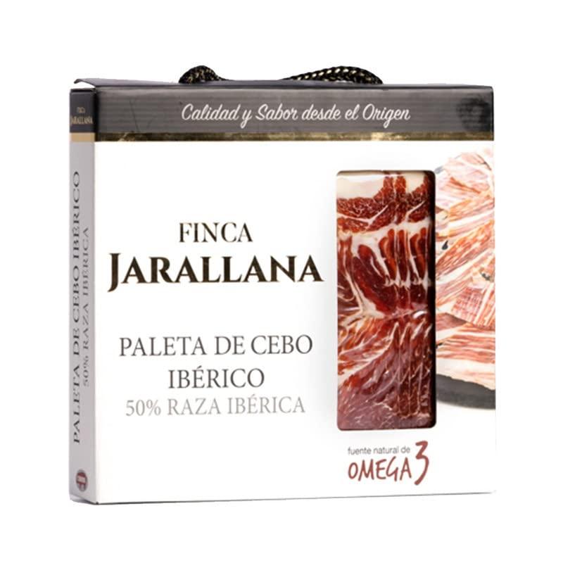 Finca Jarallana | Tagliata di Spalla Iberica di Cebo | 10 Unità da 700 gr | Valigetta con Spalla Disossata di Razza Iberica 50% | Sottovuoto
