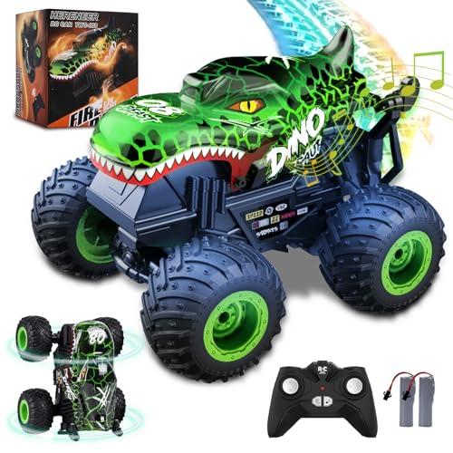 IEEILULU Macchina Telecomandata, Monster Truck con Luce LED, Camion RC All Terrain, Auto Radiocomandata RC, Telecomandato Macchinine Regalo Bambina Bambino 4 5 6 7 8 9 anni