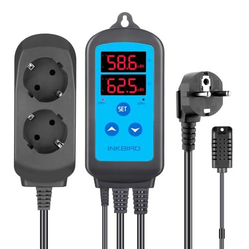 Inkbird IHC-200 Air Umidità Regolatore Umidostato Igrostato Digitale Umidificazione & Deumidificazione Controller con Sonda