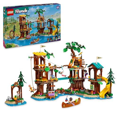 LEGO Friends La Casa sull’Albero al Campo Avventure, Gioco Educativo per Bambine e Bambini da 8 Anni con Casa da Costruire, 5 Mini Bamboline e 5 Animali Giocattolo, Idea Regalo di Compleanno 42631