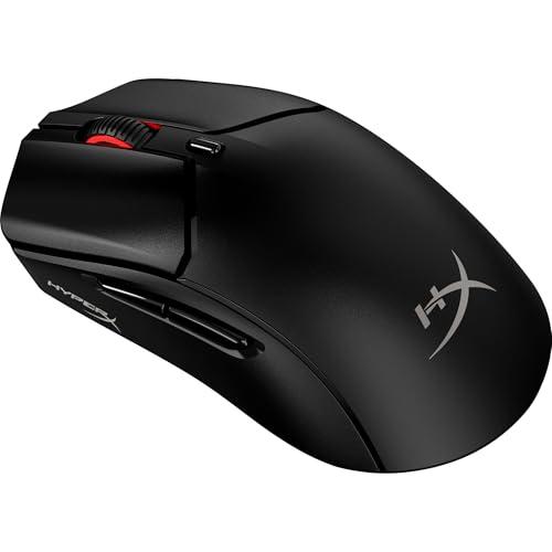 HyperX Pulsefire Haste, Mouse Gaming Senza Filo, Connettività 2,4 GHz e BLE, Illuminazione RGB, 6 Tasti Programmabili, 26000 DPI, Resistenza fino a 100 Milioni di Clic, Batteria fino a 100 Ore, Nero