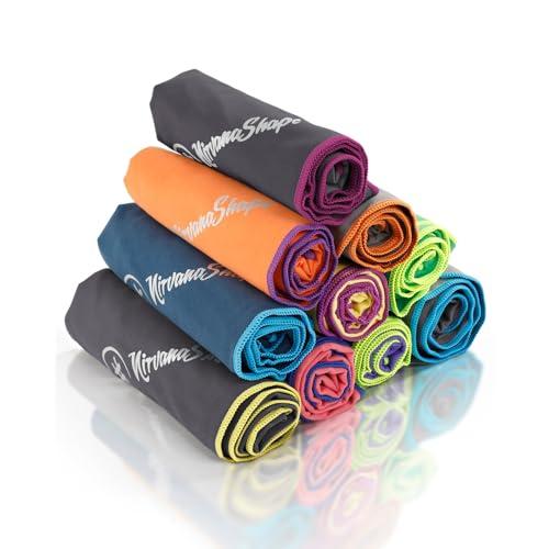 NirvanaShape Asciugamano Microfibra | 14 colori | 8 taglie | Asciugatura Rapida, Leggero, Assorbente | Asciugamano da Viaggio/Asciugamano da Bagno | Ideale per Viaggi, Spiaggia, Yoga, Sauna