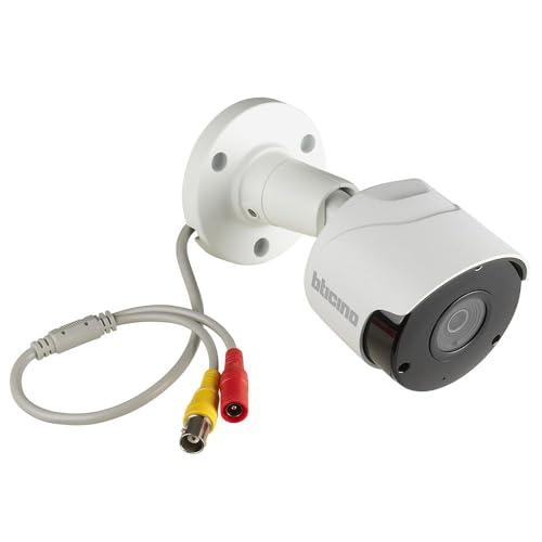 BTicino, Telecamera Videosorveglianza 391441 IP66, Telecamera di Sicurezza WiFi, Installazione Fai da Te, per Interno ed Esterno, con Visione Notturna, Compatibile con Videocitofoni BTicino, Bianca