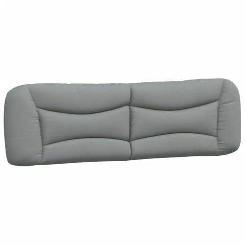 vidaXL Cuscino Testiera Grigio Chiaro 180 cm in Tessuto