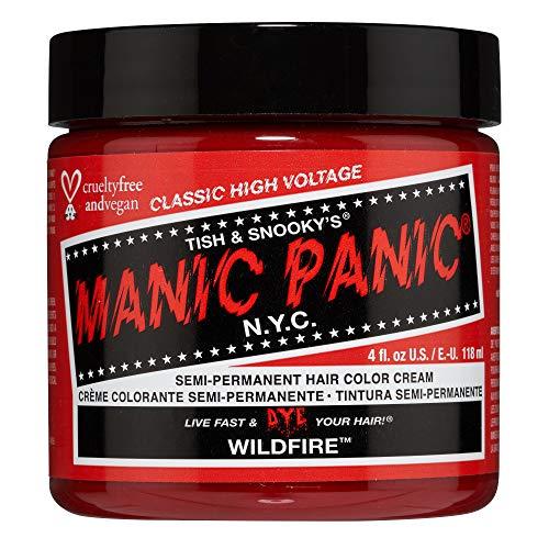Manic Panic Wildfire Classic Creme, Vegan, Cruelty Free, Red Semi Permanent Hair Dye 118ml