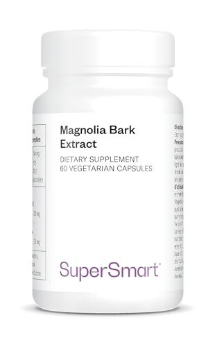 Magnolia Bark Extract - Aiuta a calmare l'ansia e lo stress senza assopimenti - Estratto di Magnolia Officinalis standardizzato al 90% di Honokiol e Magnolio - Vegano - Supersmart
