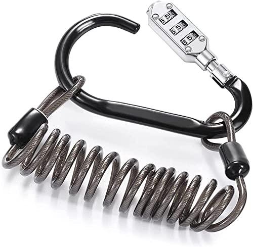 EFARMA Lucchetti for Bagagli, Lucchetto a codice, Combinazione resettabile a 3 cifre con Password, Lucchetto for codice di Blocco for Valigia, Bagaglio da Viaggio, Zaino + Cavo promemoria a Molla