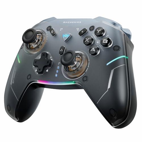 Machenike G5Pro V2 PC Controller Wireless per PC/Switch/iOS/Android/Smartphone con Grilletto Ottico-Microswitch, Switch Controller Gaming Bluetooth, RGB Sync, Joystick Intercambiabili (Nero)