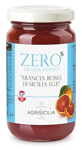 Agrisicilia zero% zuccheri aggiunti arancia rossa di Sicilia I.G.P., con frutta di Alta Qualità, 240 grammi