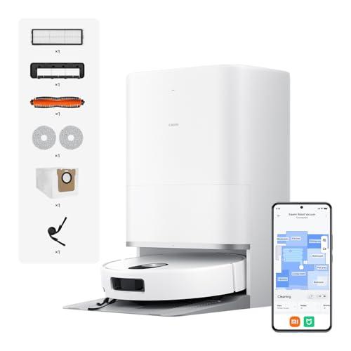 XIAOMI Robot Vacuum 5, Aspirazione potente da 20000Pa, navigazione laser intelligente dToF con sollevamento automatico, corpo ultra-sottile da 8,8 cm