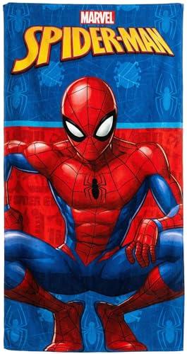 Clondo Telo Mare Bambino Per Spiderman Fan - Microfibra Morbida in Poliestere – Asciugamano Mare Piscina, Colori Vivaci, Idea Regalo Estate, Gadget Ufficiale