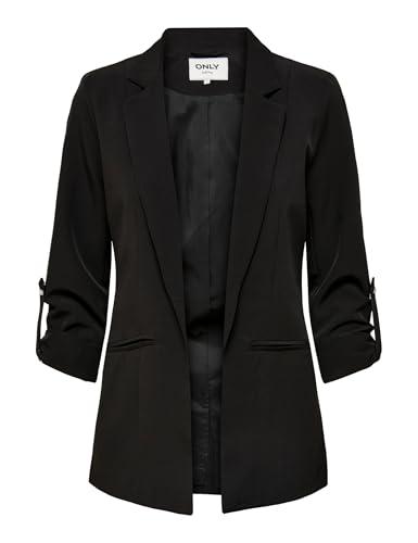 Only ONLKAYLE-ORLEEN 3/4 Blazer TLR, Blazer Donna, Nero, 40