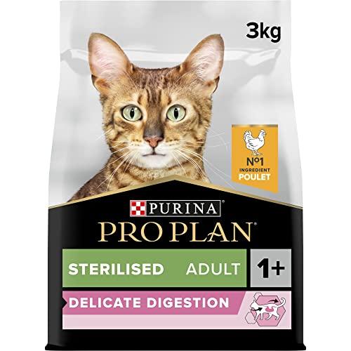 Purina Pro Plan Sterilised Delicate Digestion Crocchette Gatti Adulti Ricco in Pollo 3kg