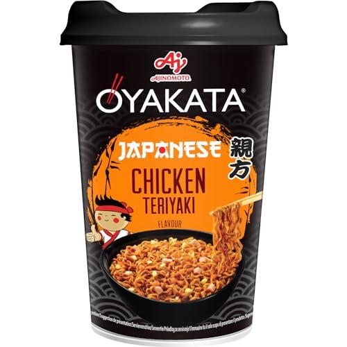Ajinomoto, Oyakata Soba Cup Noodles Chicken Teriyaki, Noodles Istantanei al Gusto Pollo, Pronti in 3-4 Minuti, Condimento a Base di Salsa di Soia e Spezie Asiatiche, Snack o Pranzo Veloce, 96 g